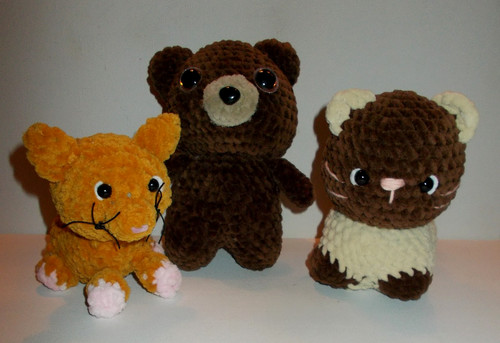 Amigurumi teddy bär katze - teddy-bär,, &