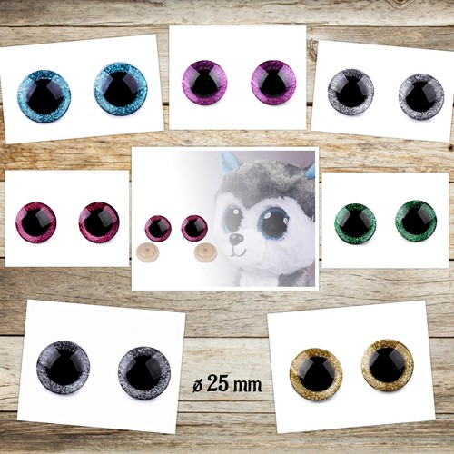 Paar augen mm glitzer - augen, 25
