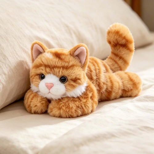 Stofftier katze orange - stofftier,